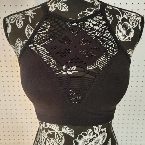 madden nyc Other - Final markdown madden NYC crocheted cutout bralette in size Small, black (T6)
